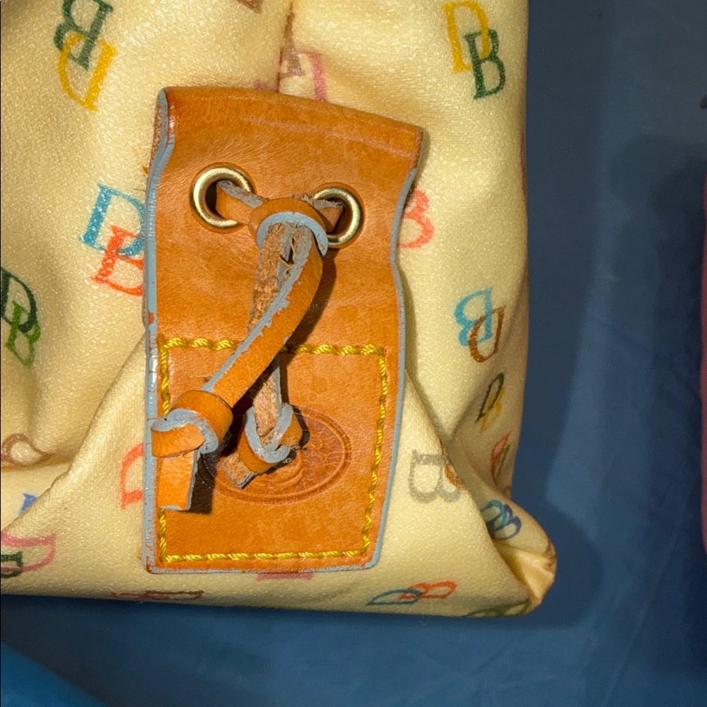 Dooney & Bourke Yellow Multicolor Tote with tassel - Picture 9 of 11